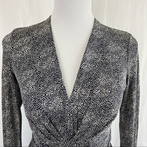 Tory Burch 100% Silk Wrap Tie Belt Dress Size XS - Picture 5 of 13